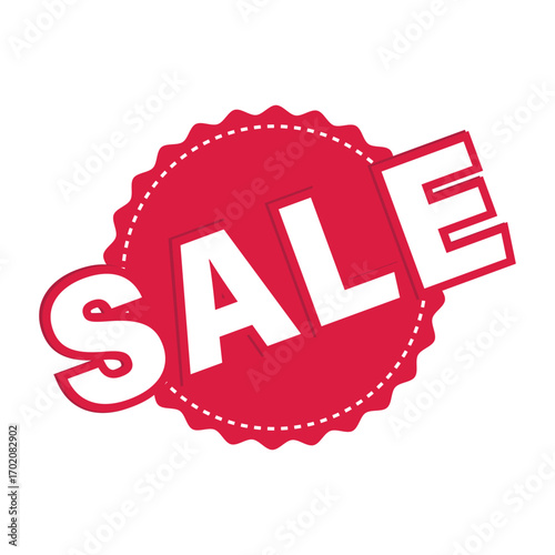 Sale tag, badge, discount, label