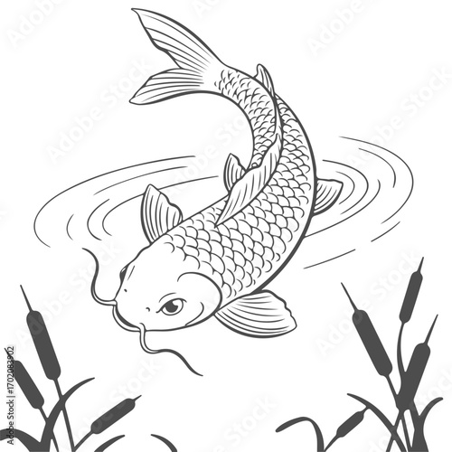 Koi Fish Illustration