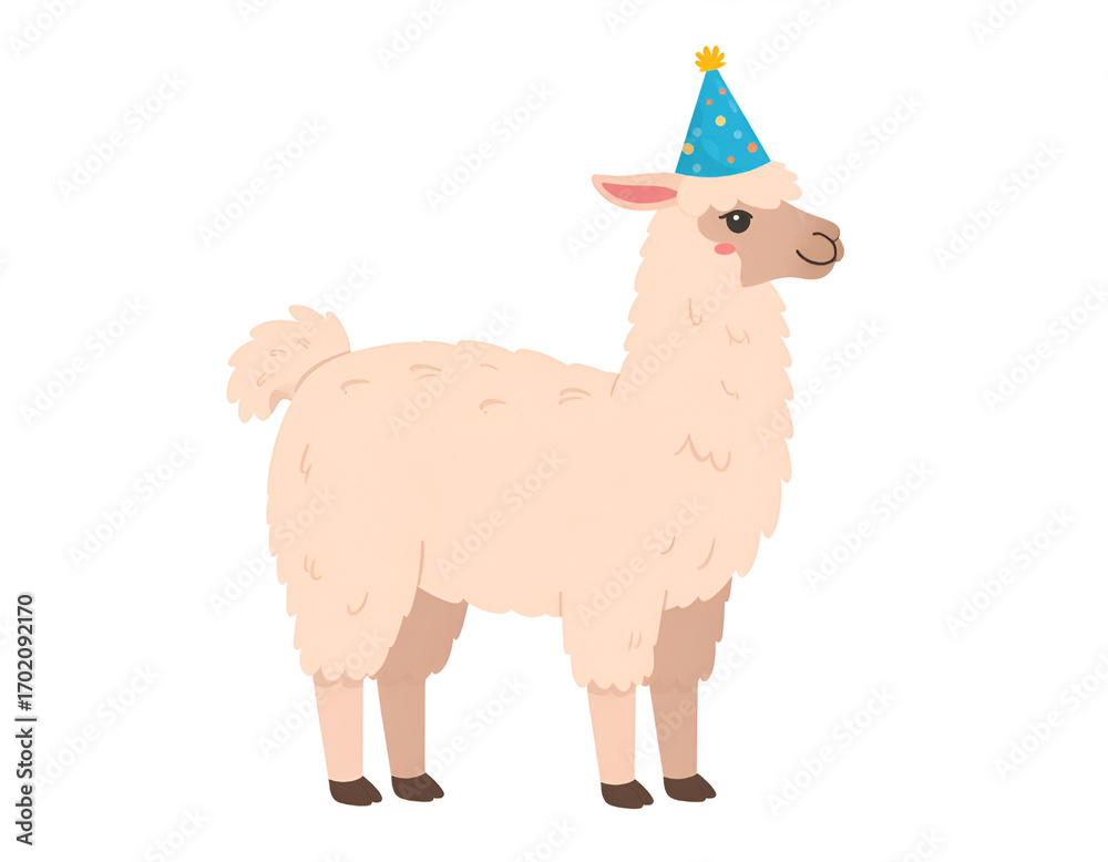 Fototapeta premium Birthday Llama