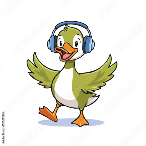 Funny Headphone Duck
