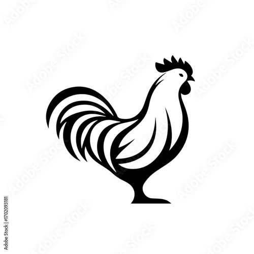 Beautiful Hen Vector Illustration – Farmyard Bird Design