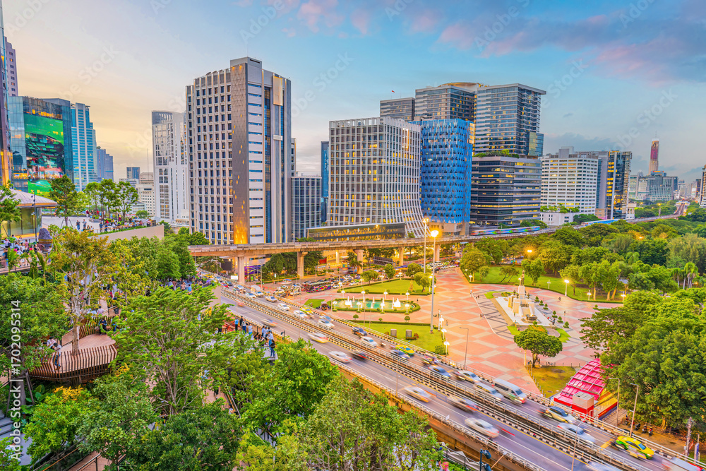 Fototapeta premium Bangkok Skyline, cityscape of Thailand
