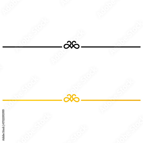 Black and gold ornamental separator line – Stylish accent crafted to enhance branding, invitations, and greeting cards.