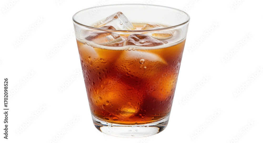 custom made wallpaper toronto digitalRefreshing glass of iced tea with ice cubes isolated on a white background.