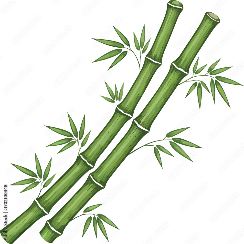Obraz premium vector, illustration, bamboo tree for poster, background