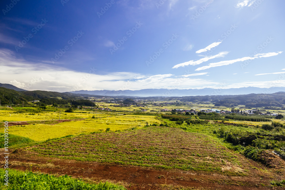 Naklejka premium Iizuna View Near Nagano in Japan