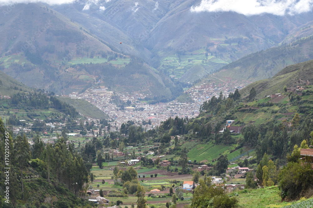 Fototapeta premium city in the mountains