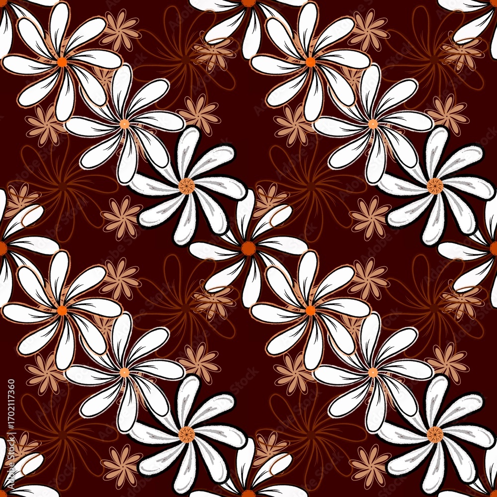 Obraz premium seamless floral pattern