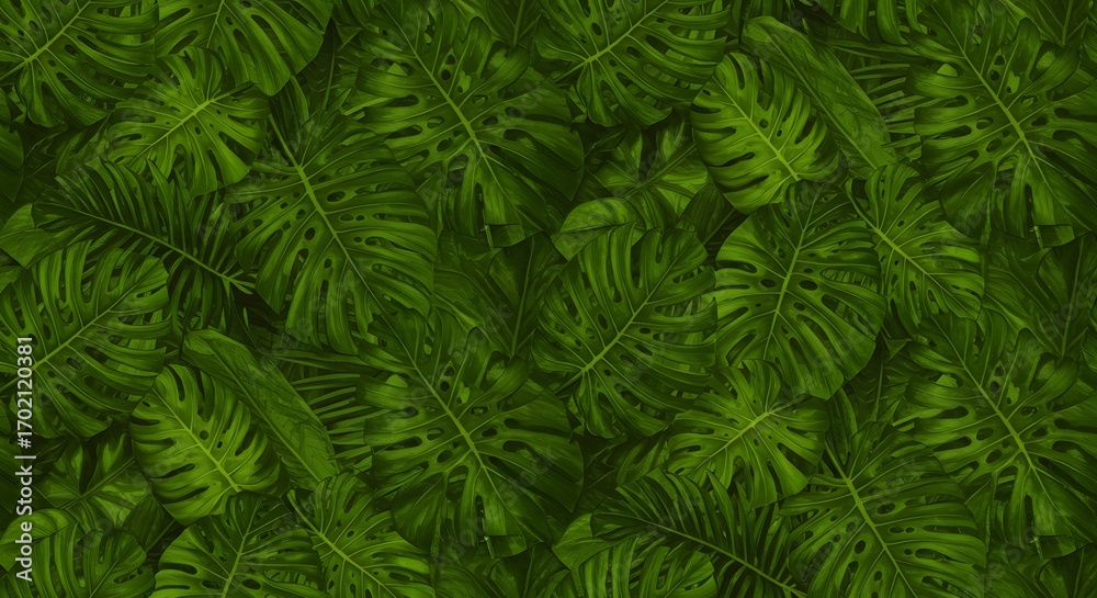 Fototapeta premium ropical leaf pattern background