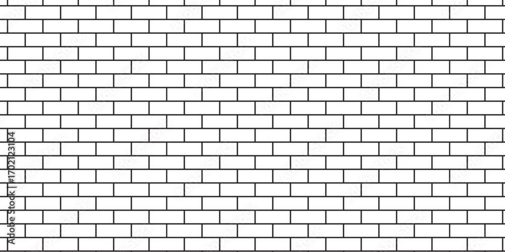 white brick wall texture and solid bricks seamless pattern background.	
