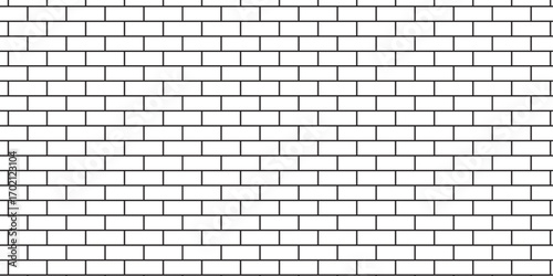 white brick wall texture and solid bricks seamless pattern background.	
