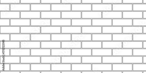white brick wall texture and solid bricks seamless pattern background.	