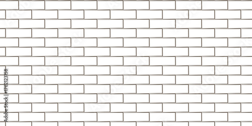 white brick wall texture and solid bricks seamless pattern background.	