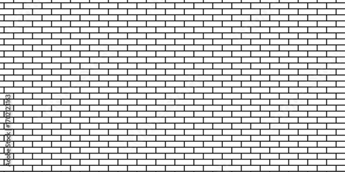 white brick wall texture and solid bricks seamless pattern background.	