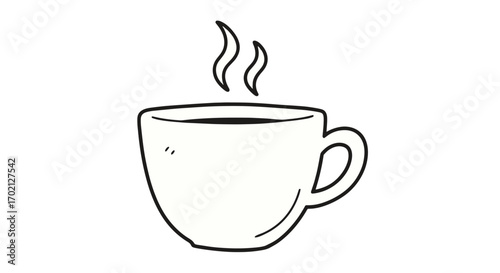 A Warm Comforting Beverage Steam Rises Gracefully From A Simple Ceramic Mug On A Dark Background Inviting A Moment Of Peace And Relaxation With Every Sip