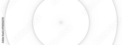 An Abstract White Oval Shape Background with Soft Shadows Creates a Minimalist and Clean Design