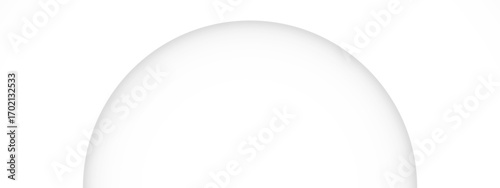 A smooth white gradient forms a rounded shape on a plain white background with a soft subtle texture..