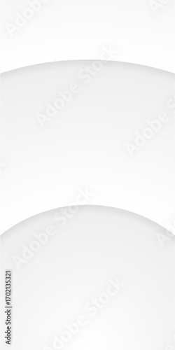 This abstract white vector background showcases subtle curves and gentle gradients creating a clean and modern aesthetic for design projects.