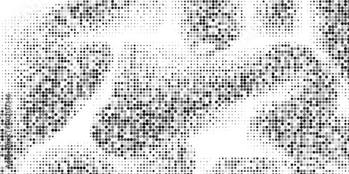 Dotted halftone gradient texture. Vanishing polka dot background. Repeating dots gradation pattern background. Black fading comic pop art overlay backdrop