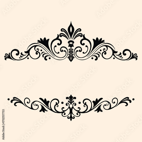 Desain ornamen bunga shiluette bali