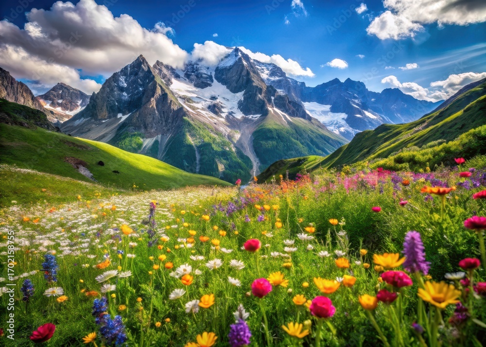 Fototapeta premium Meadow in the mountains