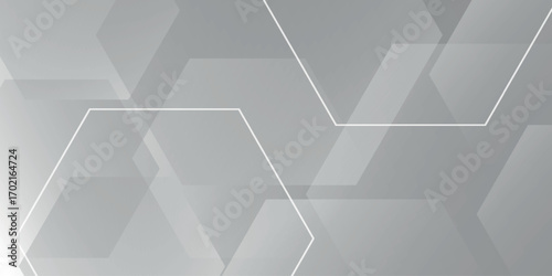 Abstract background with simple hexagon pattern. Dynamic overlapping geometric background concept. Vector illustration. Vol. 2