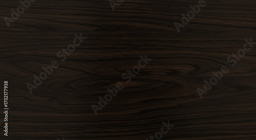 Closeup of dark brown wood grain pattern Lines and textures create a textured surface