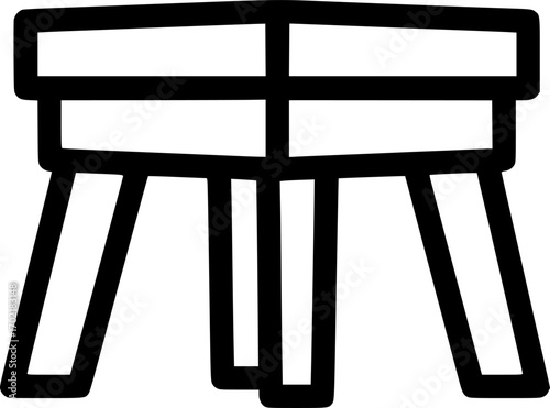 Hive stand outline icon vector
