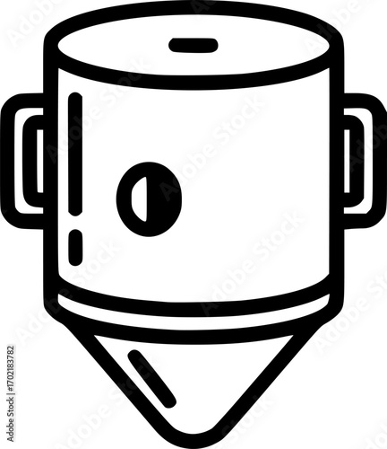 Swarm trap outline icon vector
