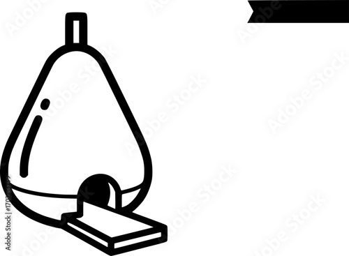 Swarm trap outline icon vector
