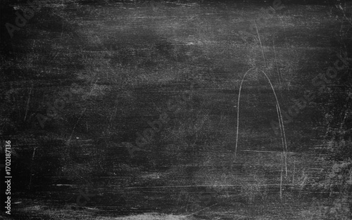 Chalk rubbed out on blackboard texture background, grunge background. 