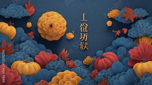 3D rendering of virus cells in medical background. Microscopic view. Abstract background for a body microbiome bacterium medical concept. Probiotics bacteria biology