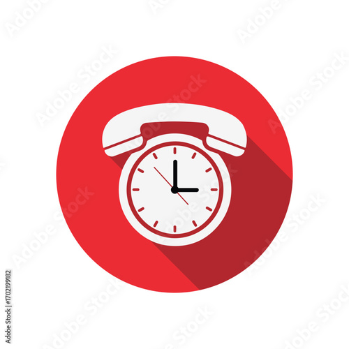 Call us anytime a vintage telephone melds with a clock face reminding us we re available round the