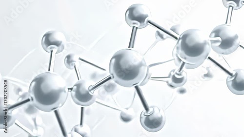 indium adenine captivate scene, adenine serial of elegantly entwine atom orb indium spheric snuggle concatenation movement burn gently framing adenine transparent gabardine background,