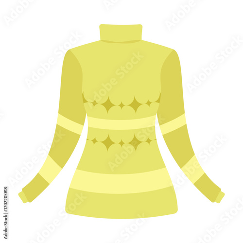 Winter clothes collection with coats, sweaters, scarves and warm accessories