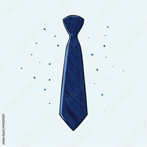 Blaue Krawatte