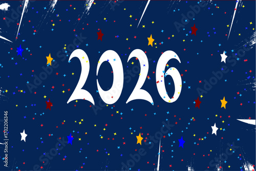 Happy New Year 2026, Welcome 2026, New Year's Eve 2026.