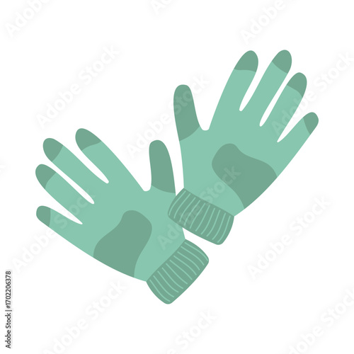 Winter clothes collection with coats, sweaters, scarves and warm accessories