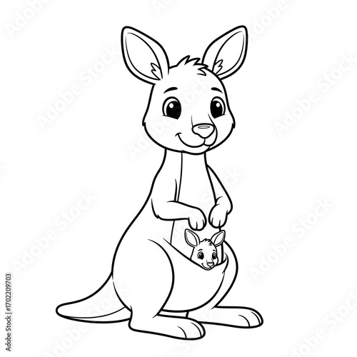 kangaroo cartoon illustration