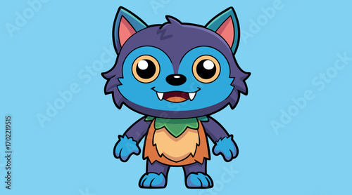 Werewolf Raccoon, Cartoon Werewolf, Halloween Creature, Animated Monster, Spooky Raccoon, Werewolf Art, Cartoon Beast, Halloween Raccoon, Monster Fun, Werewolf Character

