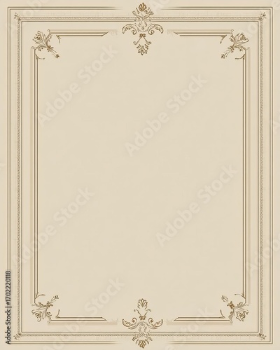 A beautifully designed vintage frame ready for your cherished memories or artwork showcasing intricate details and classic charm