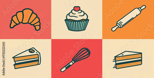 Culinary & Foodie Line Art Icons 