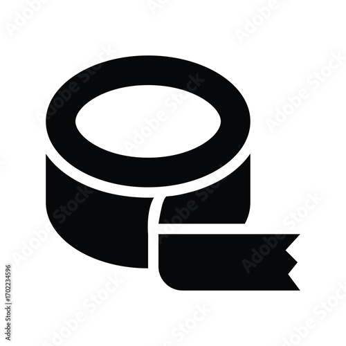 insulating tape glyph icon illustration vector graphic.eps