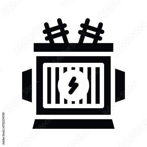 transformer generic glyph icon illustration vector graphic.eps