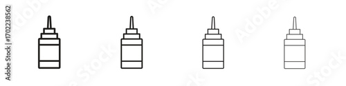 Sauce icon vector graphics. black style vector icons