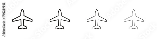 Paper plane icon vector graphics. black style vector icons