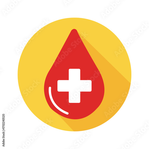 A symbol of life Donate blood and save lives embodying hope and healing with vibrant red drop on