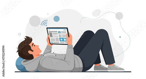 Content Consumption On A Tablet: Leisurely Browsing and Digital Engagement in Modern Times