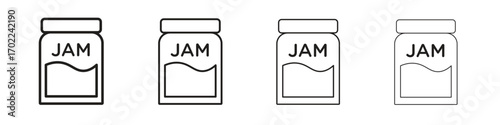 Jam icon vector graphics. black style vector icons