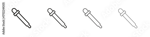 Eye dropper icon vector graphics. black style vector icons